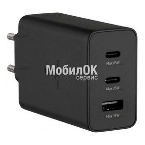 С.з.у. для Samsung 65W PD Fast Charger (2xUSB Type-C/1xUSB Type-A) черное