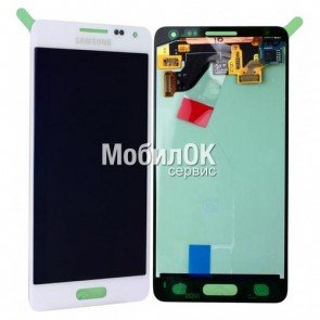 Дисплей для Samsung G850 Galaxy Alpha белый, оригинал (GH97-16386D)