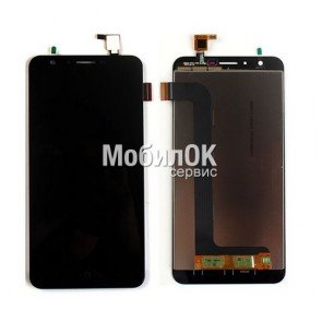Дисплей для Doogee Y6 черный, с тачскрином