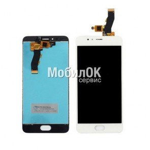 Дисплей для Meizu M5S белый, с тачскрином