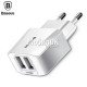 С.з.у. Baseus Mini Dual-U, 2 USB порта 2.1A, Quick Charge (CCALL-MN02) белое