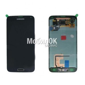 Дисплей для Samsung G900F Galaxy S5 Duos/G900H Galaxy S5 черный, с тачскрином (In-Cell)