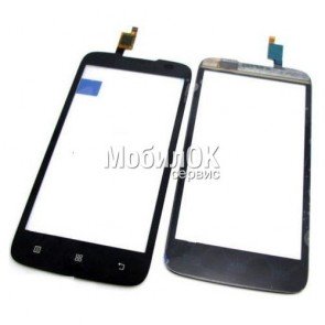 Сенсорный экран для Lenovo A378/A378T черный