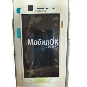 Дисплей для Samsung J700F Galaxy J7 белый, оригинал (GH97-17670A)