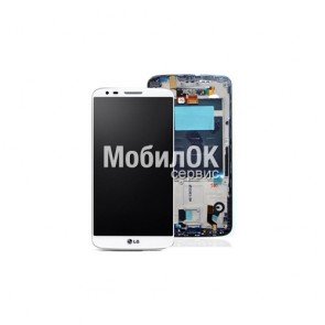 Дисплей для LG G2 D802/LG G2 D805 белый (20 pin), с тачскрином