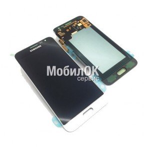 Дисплей для Samsung J320F Galaxy J3 (2016) белый, оригинал (GH97-18414A/GH97-18748A)